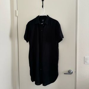NEW Gap linen black mini dress